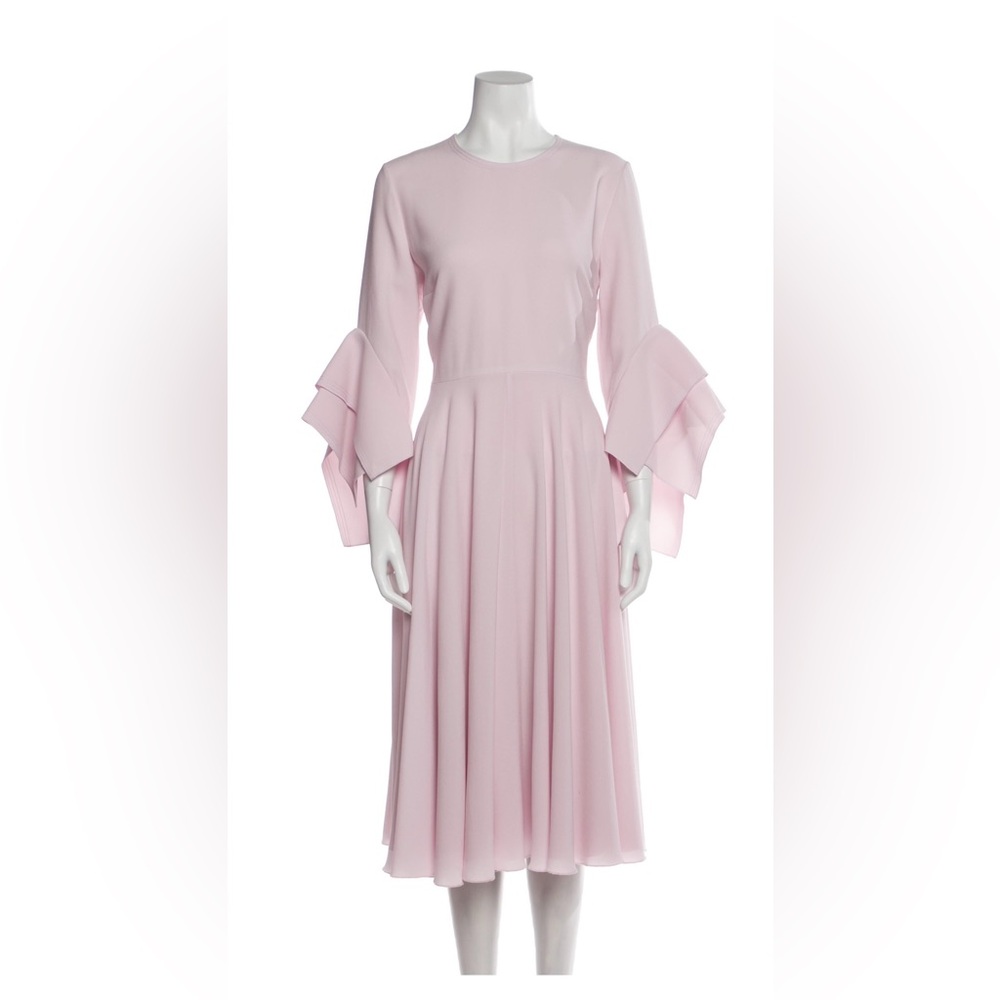 Roksanda Ilincic Soft Pink Long Sleeve Dress